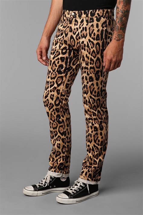 leopard print pants men's.